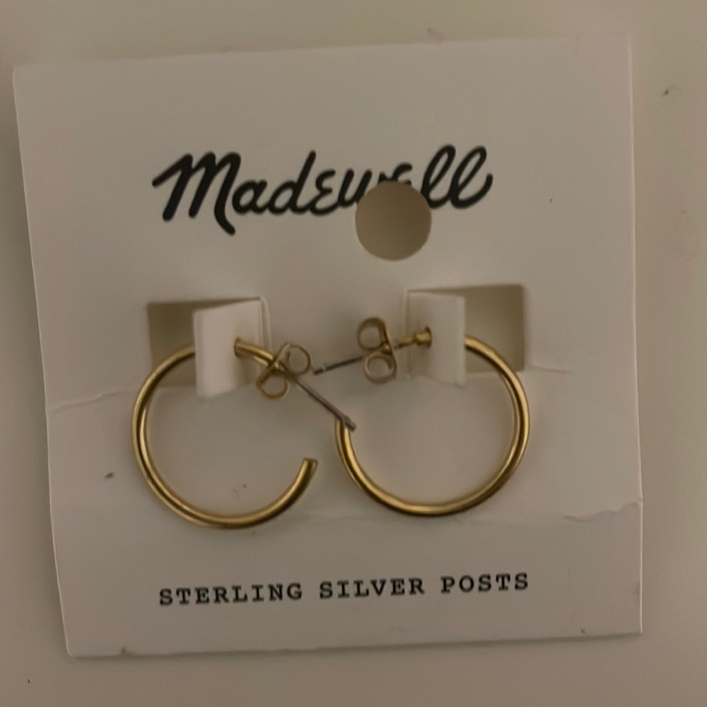 Madewell small gold hoops